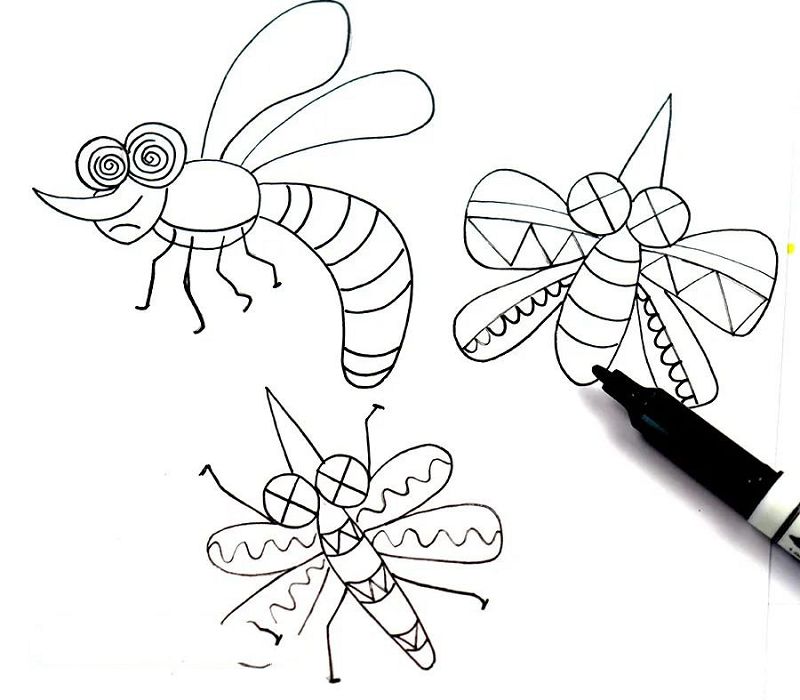 电蚊拍创意美术