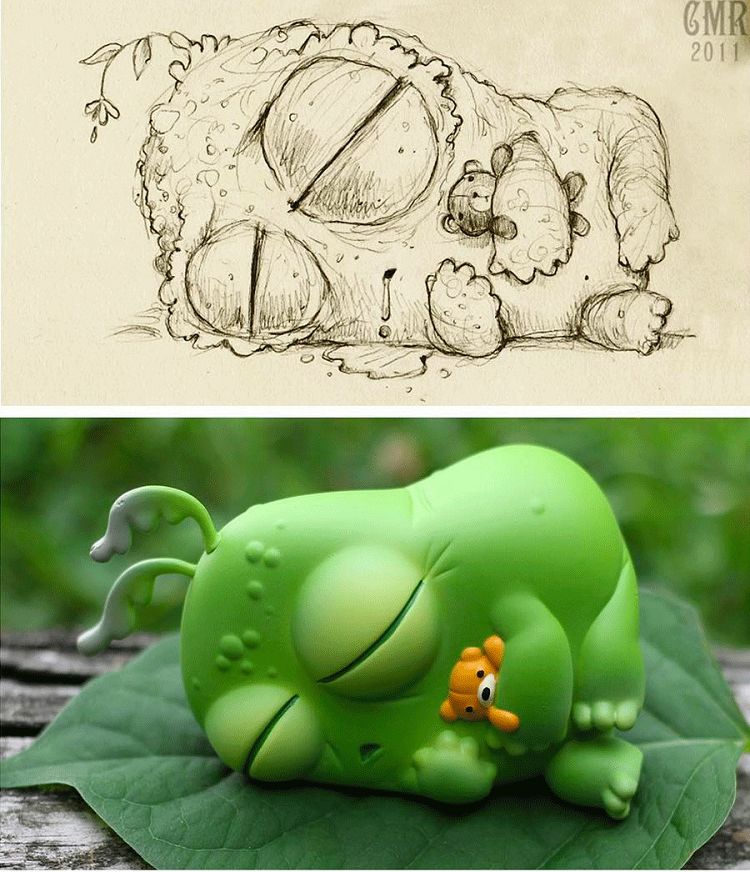 玩具设计师画有趣的小怪物作品欣赏
